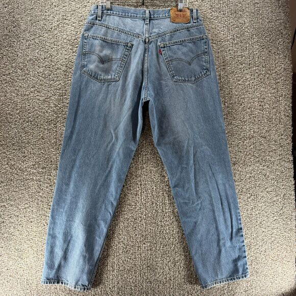 Vintage Levis Jeans Men 38x32 Blue Denim Pants 550 Relaxed Y2K 2000 Adult Casual - Picture 6 of 10
